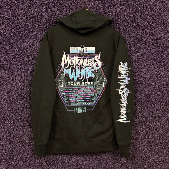 Motionless in White The Trinity of Terror Tour Band Hoodie S - Picture 3 of 4